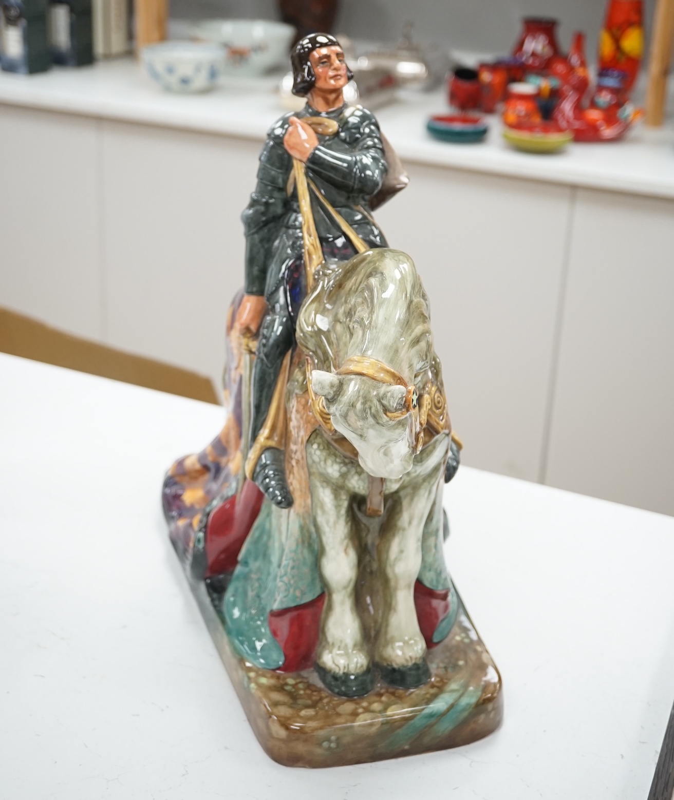 A Royal Doulton figure group of St George HN2067, 40cm. Condition - good